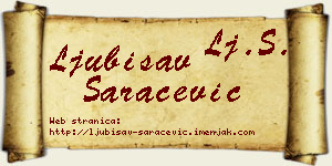 Ljubisav Saračević vizit kartica